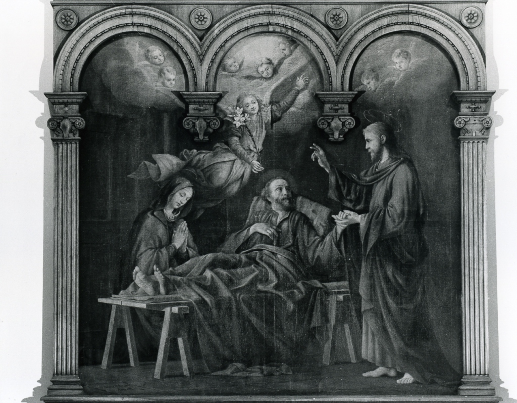 morte di San Giuseppe (dipinto) - ambito laziale (ultimo quarto sec. XIX)