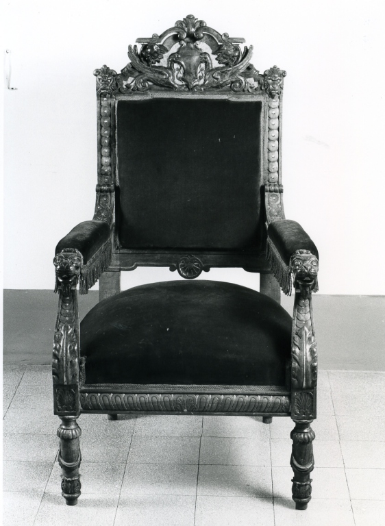 poltrona - manifattura romana (sec. XX)