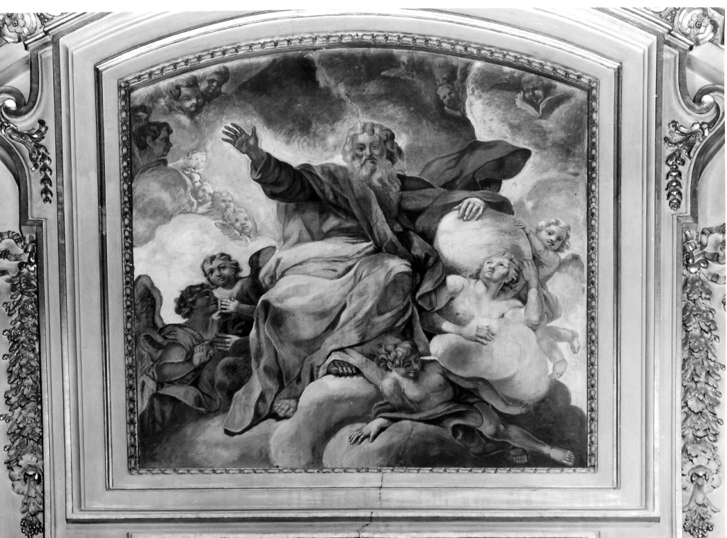 Dio Padre benedicente (dipinto) di Bicchierai Antonio (metà sec. XVIII)