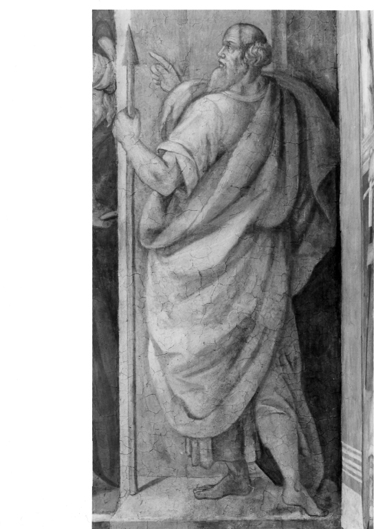 San Tommaso apostolo (dipinto, elemento d'insieme) - ambito romano (fine sec. XVI)