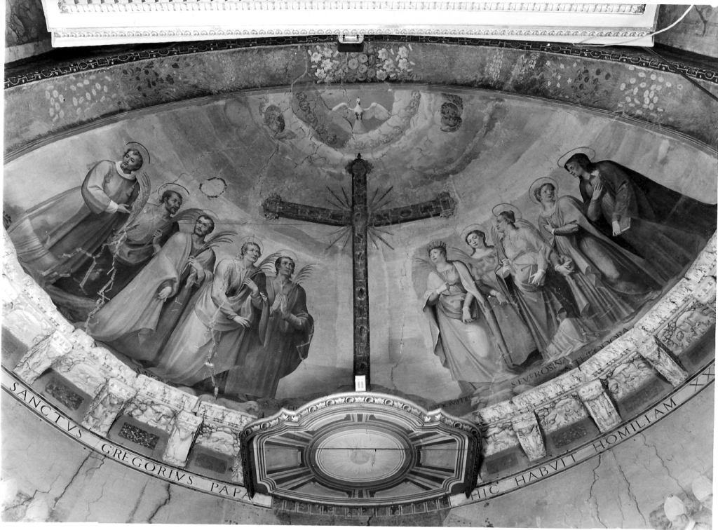 gloria della croce (dipinto) di Massei Girolamo (fine sec. XVI)