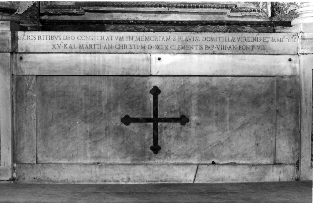 paliotto - a pannello piano, elemento d'insieme - ambito romano (fine sec. XVI)