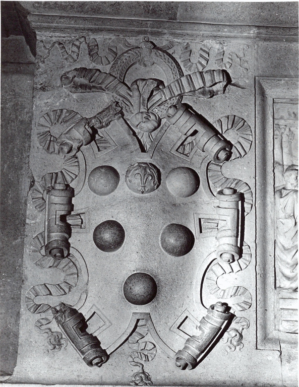 anello con scudo araldico (rilievo) di Cordini Antonio detto Antonio da Sangallo il Giovane, Battista da Sangallo (sec. XVI)
