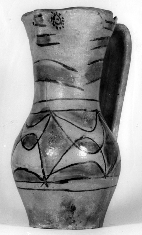 boccale - manifattura viterbese (inizio sec. XIV)