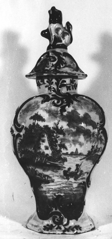 vaso - manifattura di Delft (sec. XVIII)