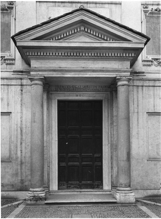 portale, elemento d'insieme - ambito romano (sec. XVII)