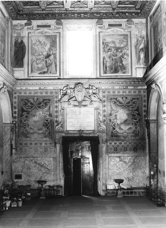 decorazione plastico-pittorica, complesso decorativo di Cesari Giuseppe detto Cavalier d'Arpino (attribuito), Rossetti Cesare (attribuito) (sec. XVII)