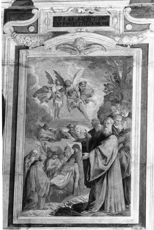 sepoltura di San Cesareo (dipinto, ciclo) di Cesari Giuseppe detto Cavalier d'Arpino (attribuito), Rossetti Cesare (attribuito) (sec. XVII)