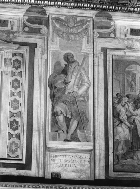 Sant'Ippolito d'Africa (dipinto, ciclo) di Cesari Giuseppe detto Cavalier d'Arpino (attribuito), Rossetti Cesare (attribuito) (sec. XVII)