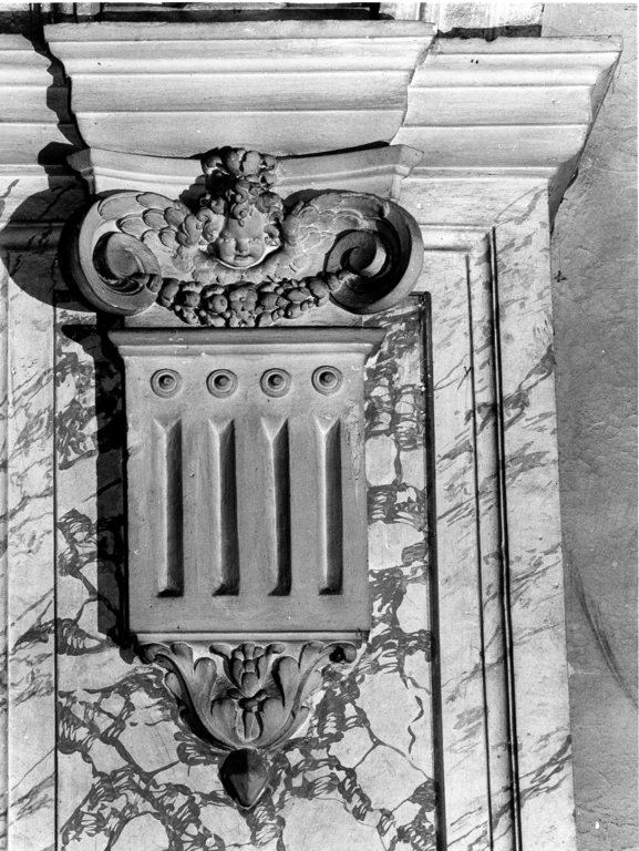 decorazione plastica di Contini Pietro (attribuito), Prata Bastiano (attribuito) (sec. XVII)