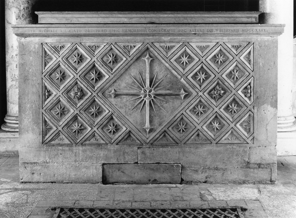 mensa d'altare, complesso decorativo di Longo Stefano (attribuito) (sec. XVII)