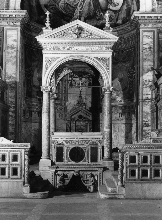 ciborio, complesso decorativo di Longo Stefano (attribuito) (sec. XVII)