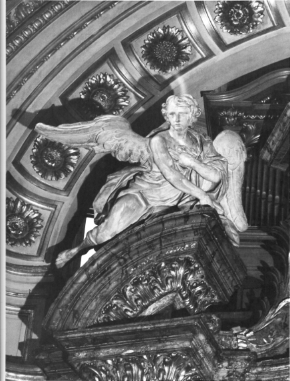 angelo adorante (paliotto) - ambito romano (sec. XVIII)