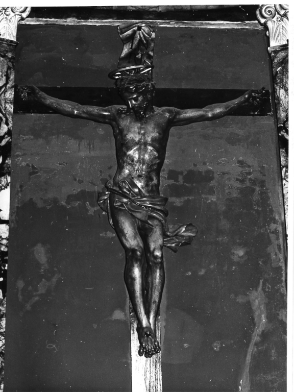 Cristo crocifisso (scultura) - ambito romano (sec. XVII)