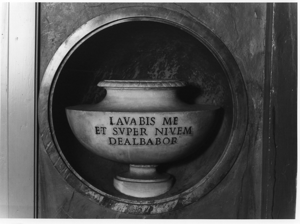 acquasantiera, serie - ambito romano (fine sec. XVIII)