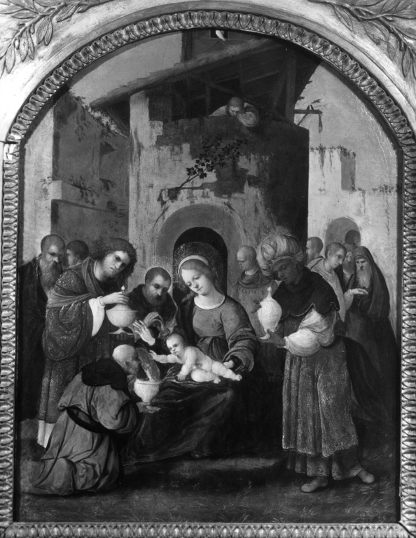 Adorazione dei Magi (dipinto) di Mazzola Ludovico detto Mazzolino (sec. XVI)