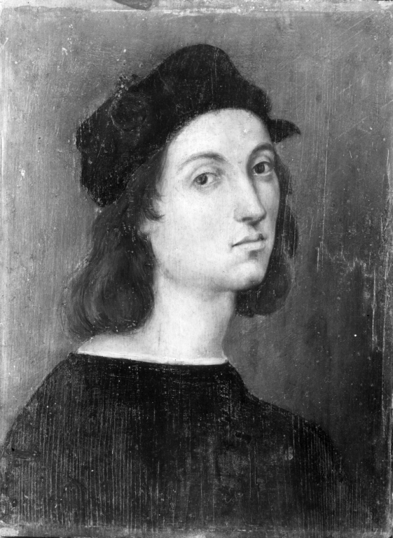 Ritratto di Raffaello Sanzio (dipinto) di Sanzio Raffaello (maniera) (prima metà sec. XVI)