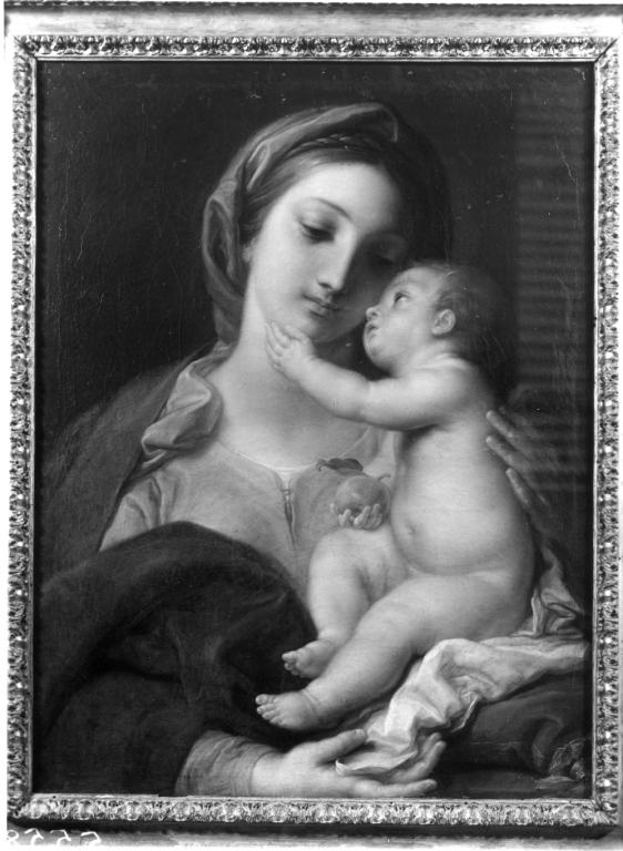 Madonna con Bambino (dipinto) di Batoni Pompeo Girolamo (metà sec. XVIII)