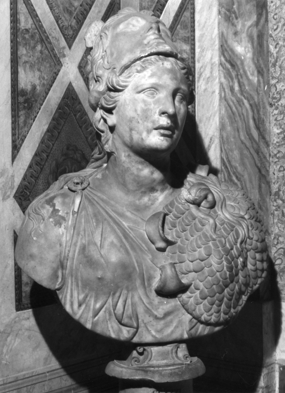 Busto di Minerva (busto) - ambito romano (metà sec. XVII)