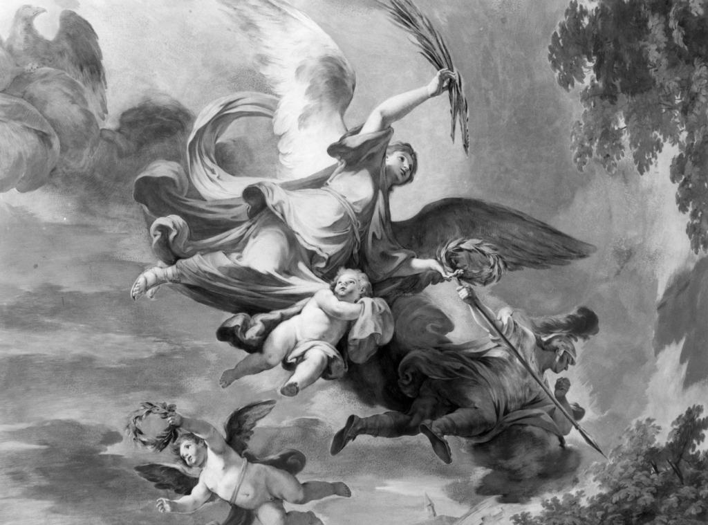 Vittoria romana e Marte (dipinto) di Rossi Mariano (sec. XVIII)