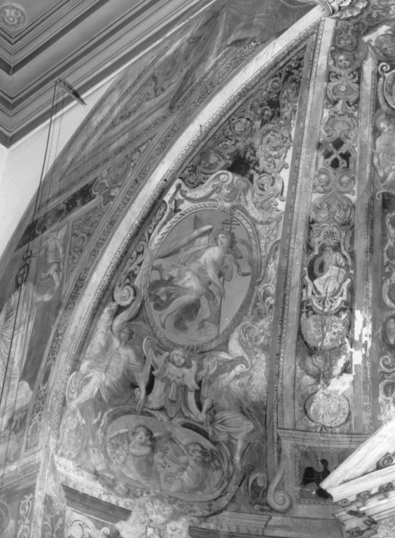 Giunone suggerisce a Eolo la tempesta sulle navi di Enea (dipinto) di De Angelis Domenico (sec. XVIII)
