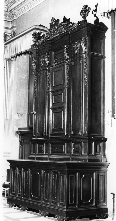 armadio da sacrestia, serie di Carimini Luca (attribuito) (seconda metà sec. XIX)