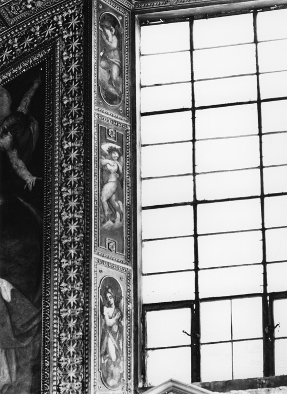 angeli (decorazione plastico-pittorica, serie) di Casolani Cristoforo (bottega) (sec. XVII)