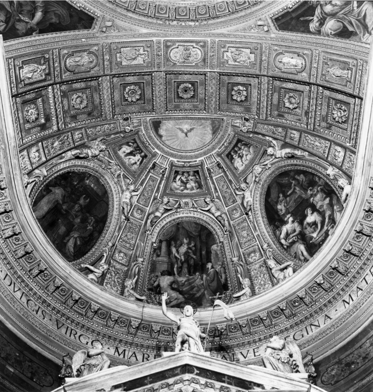 decorazione plastico-pittorica, complesso decorativo di Casolani Cristoforo (attribuito), Buonvicino Ambrogio (attribuito) (fine/inizio secc. XVI/ XVII)
