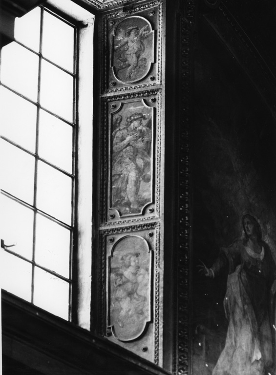 angeli (decorazione plastico-pittorica, serie) di Casolani Cristoforo (bottega) (sec. XVII)