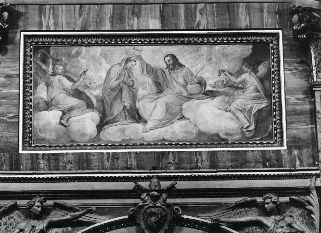 incoronazione di Maria Vergine (dipinto) di Nebbia Cesare (attribuito) (sec. XVI)