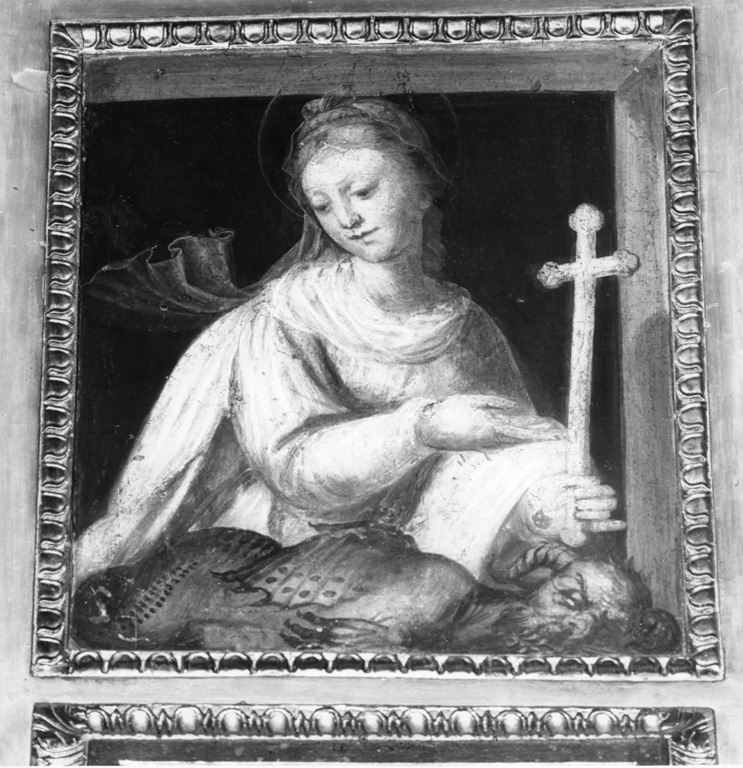Santa Margherita d'Antiochia (dipinto, elemento d'insieme) di Alberti Durante detto Durante del Borgo (attribuito) (sec. XVI)