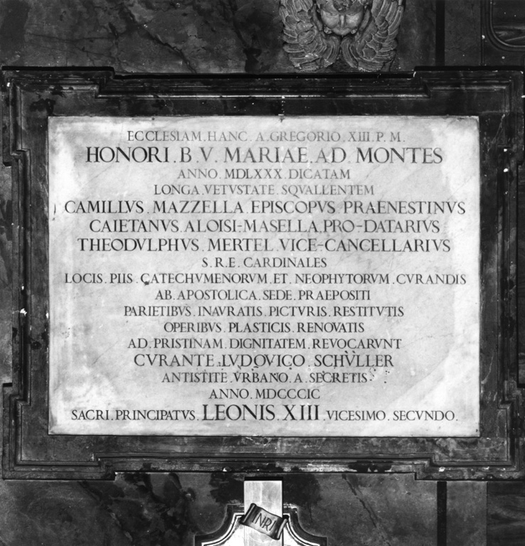 lapide commemorativa - ambito romano (sec. XIX)