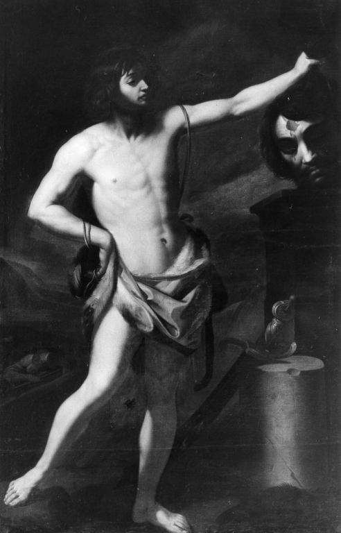David con la testa di Golia (dipinto) di Reni Guido (maniera) (metà sec. XVII)
