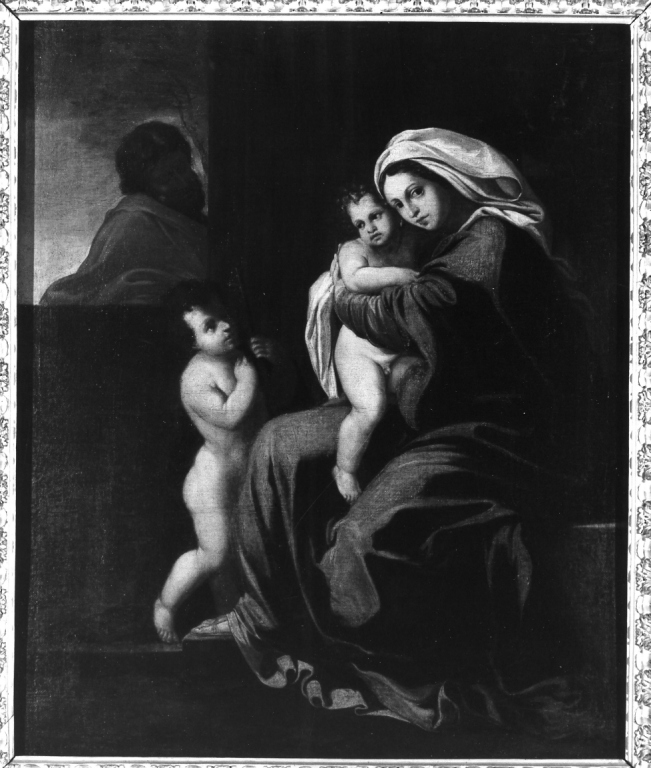 Sacra Famiglia con San Giovannino (dipinto) di Poussin Nicolas (maniera) (primo quarto sec. XVIII)