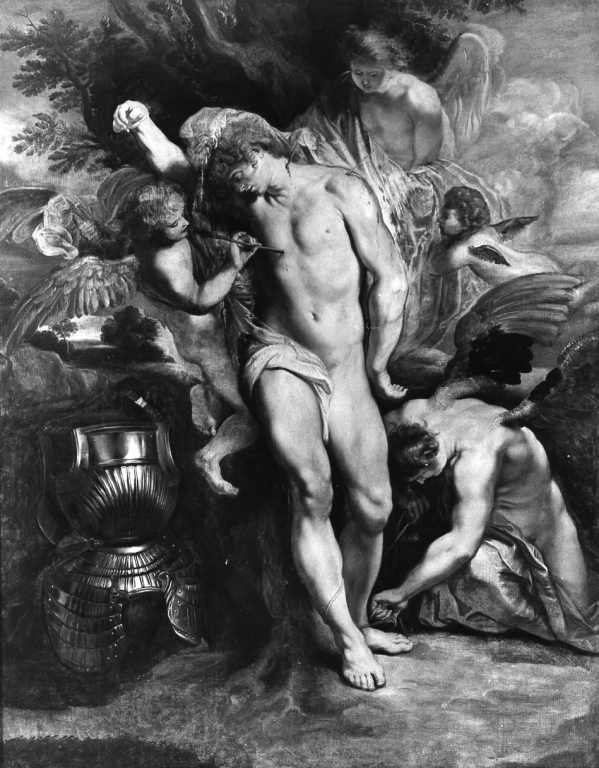 San Sebastiano curato dagli angeli (dipinto) di Rubens Pieter Paul (sec. XVII)