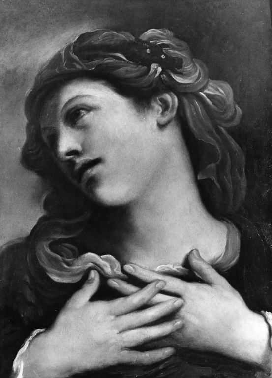 Madonna annunciata (dipinto) di Ghezzi Sebastiano (primo quarto sec. XVII)