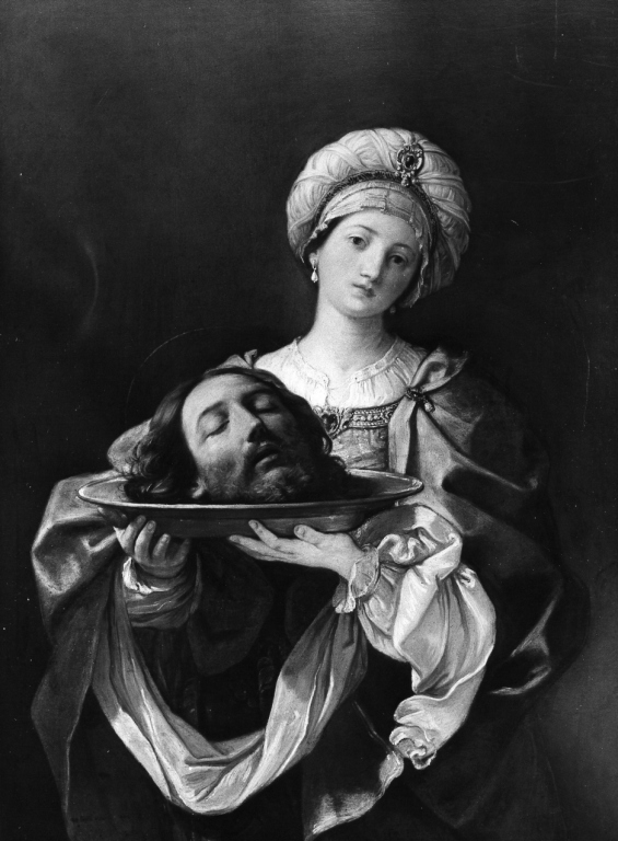 Salome con la testa di San Giovanni Battista sul piatto (dipinto) di Reni Guido (sec. XVII)