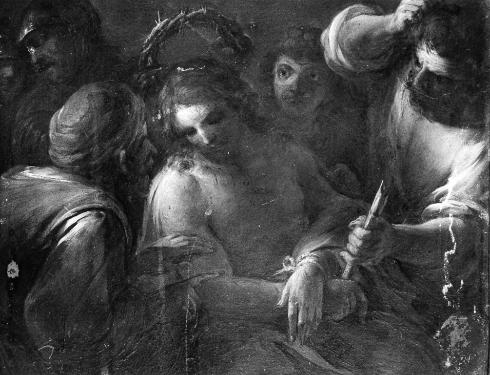 incoronazione di spine (dipinto) di Benefial Marco (sec. XVIII)