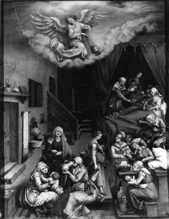nascita di Maria Vergine (dipinto) - ambito tedesco (prima metà sec. XVI)
