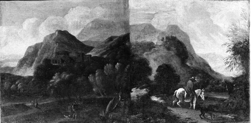 paesaggio (dipinto) di Grimaldi Giovan Francesco detto Bolognese (metà sec. XVII)