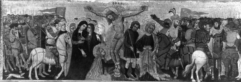 Cristo sul monte Calvario (dipinto) - ambito umbro-marchigiano (seconda metà sec. XV)