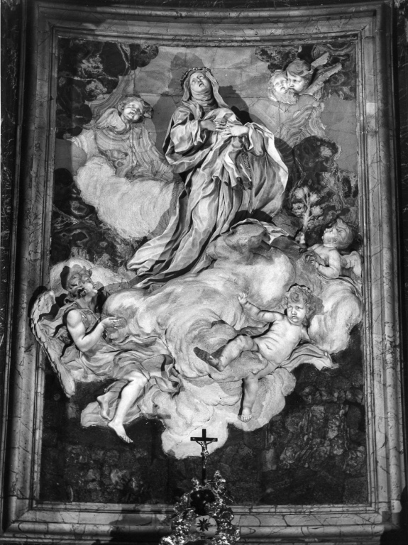 Gloria di Santa Caterina (rilievo) di Caffà Melchiorre (terzo quarto sec. XVII)