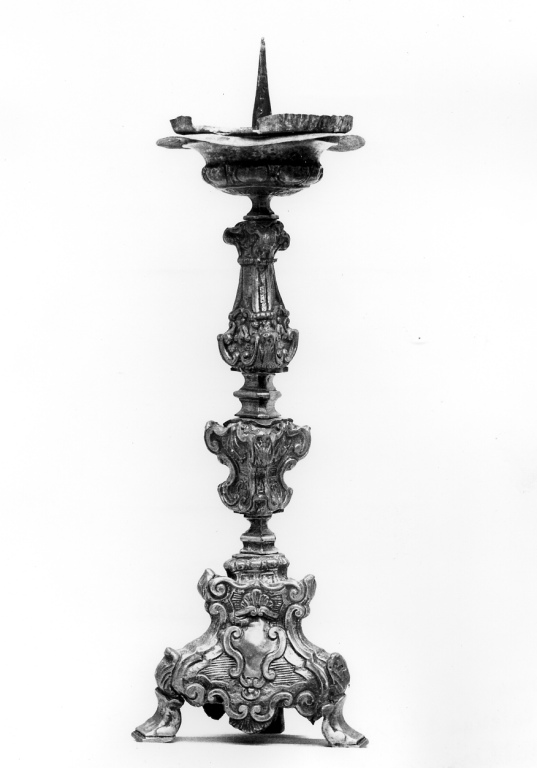 candeliere d'altare - ambito romano (metà sec. XVIII)