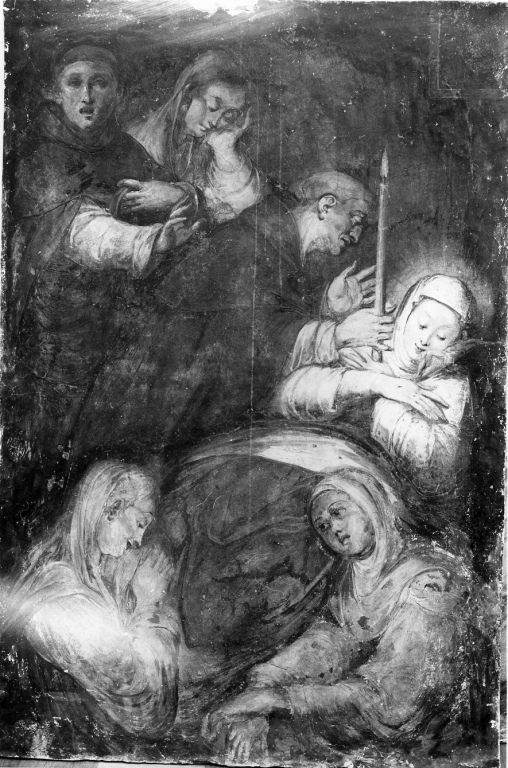 Transito di Santa Caterina da Siena (dipinto) - ambito romano (fine/inizio secc. XVI/ XVII)
