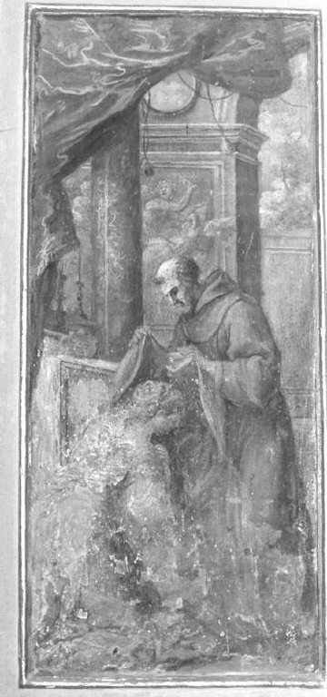 Vestizione di Santa Chiara (dipinto) di Fiorentini Domenico Antonio (fine sec. XVIII)
