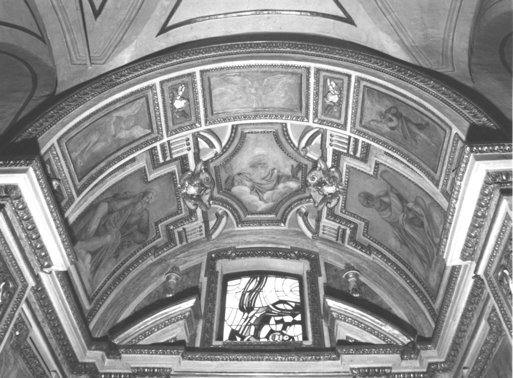 Dio Padre. Simboli della Passione (dipinto) di Carracci Antonio (sec. XVII)