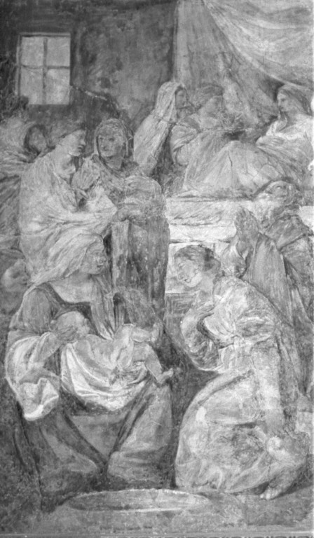 Natività della Vergine (dipinto) di Carracci Antonio (sec. XVII)