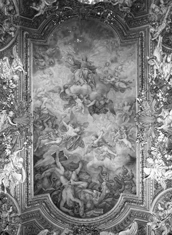 Trionfo di Maria sull'eresia (dipinto) di Orazi Andrea Antonio (fine/inizio secc. XVII/ XVIII)