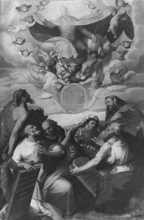 Profeti annunciano la nascita del Messia (dipinto) - ambito mantovano (sec. XVI)