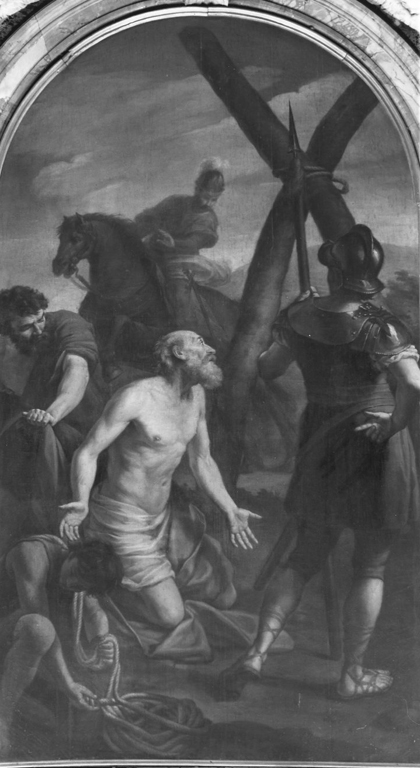 Sant'Andrea condotto al martirio (pala d'altare) - ambito romano (sec. XIX)